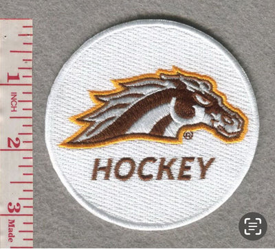 Western Michigan Hockey 3. 25” Round (Not an Iron-on Patch)