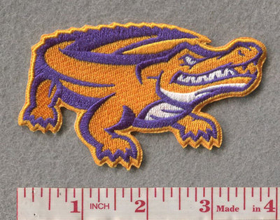 SF State Gators 3.875"W x 2.25"H, full embroidery, Velcro Hook Patch