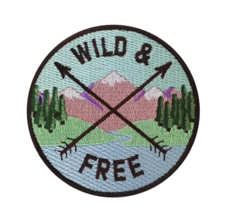 Wild & Free 3.25" Round Hook Patch
