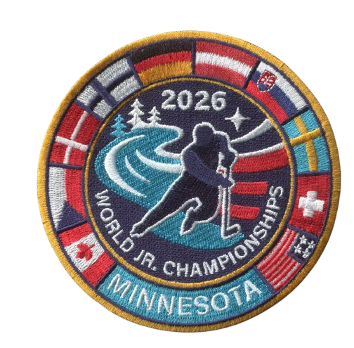 World Jr. Championships 4" Round Patch (Not an Iron-on Patch)