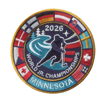 World Jr. Championships 4" Round Patch (Not an Iron-on Patch)