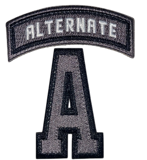 A Assistant Captain & Alternate A Patch 3” W x .875”H