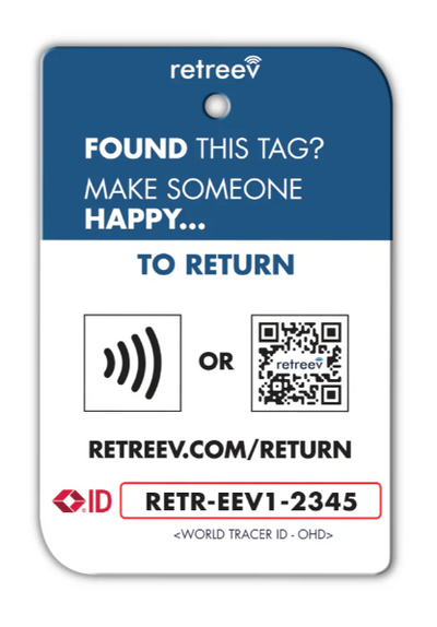 Astronaut QR Code Luggage Tag