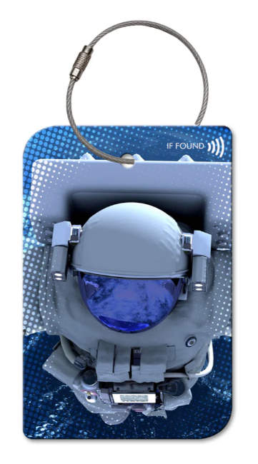 Astronaut QR Code Luggage Tag