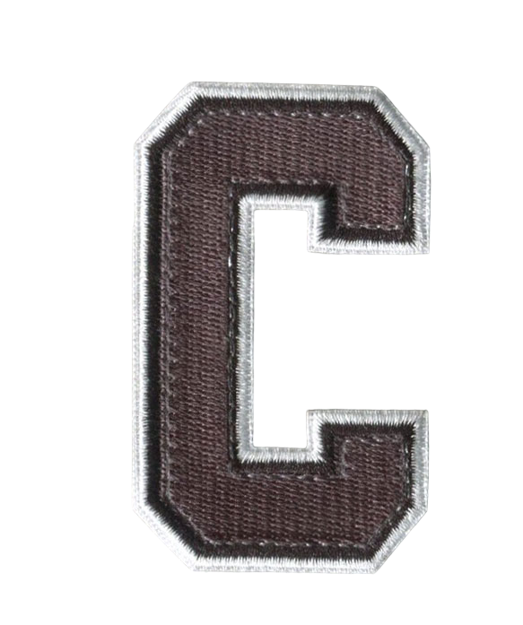 C Captain & Letter "C" Patch 1.625”W x 2.625”H