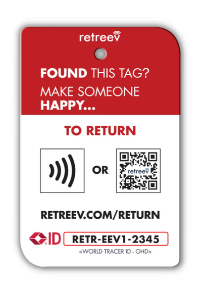 Fragile QR Code Luggage Tag