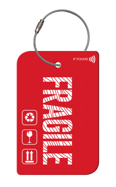 Fragile QR Code Luggage Tag