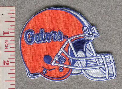 Florida Gator Helmet Mark 3. 25"" W x 2. 5"" H Hook Patch