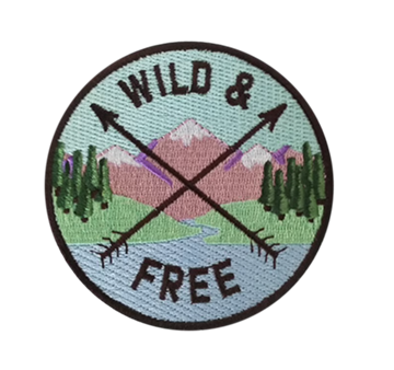 Wild & Free 3.25" Round Hook Patch