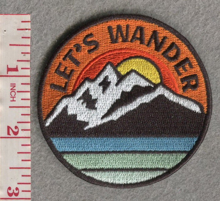 Let's Wander Patch 2. 875"" round