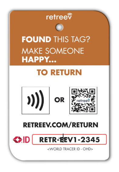 Lion QR Code Luggage Tag