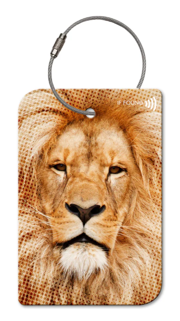 Lion QR Code Luggage Tag