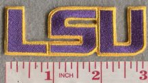 LSU Main Logo 1”H x 3" W Hook Patch