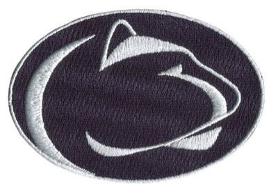 Pennsylvania State University Primary Mark- White/Navy 3.625"W x 2.5"H