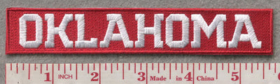 Oklahoma Name Tape 1”H x 5. 75”W