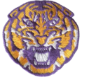 LSU Tiger 2. 875” Round Hook Patch