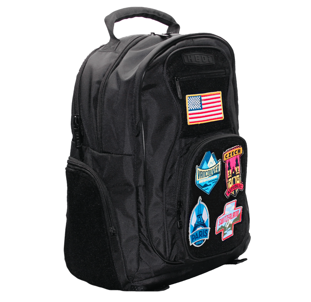 HEDi-PACK TRAIL BLAZER (Black) - Hook & Loop (Loop) Backpack
