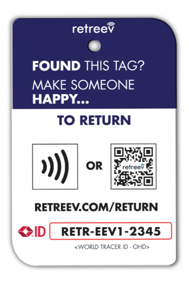 USA QR Code Luggage Tag