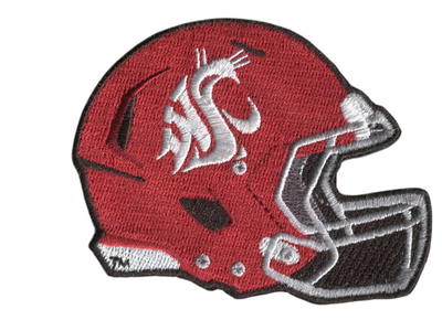 Washington State University Helmet Patch 2. 5”H x 3. 375”W