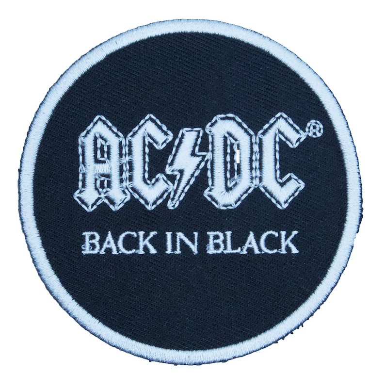 ACDC Back in Black Patch