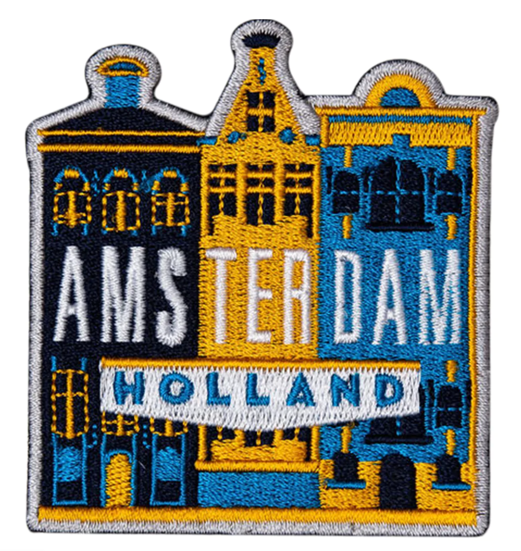 Amsterdam hook-and-loop patch on a HEDiGEAR HEDi-PACK