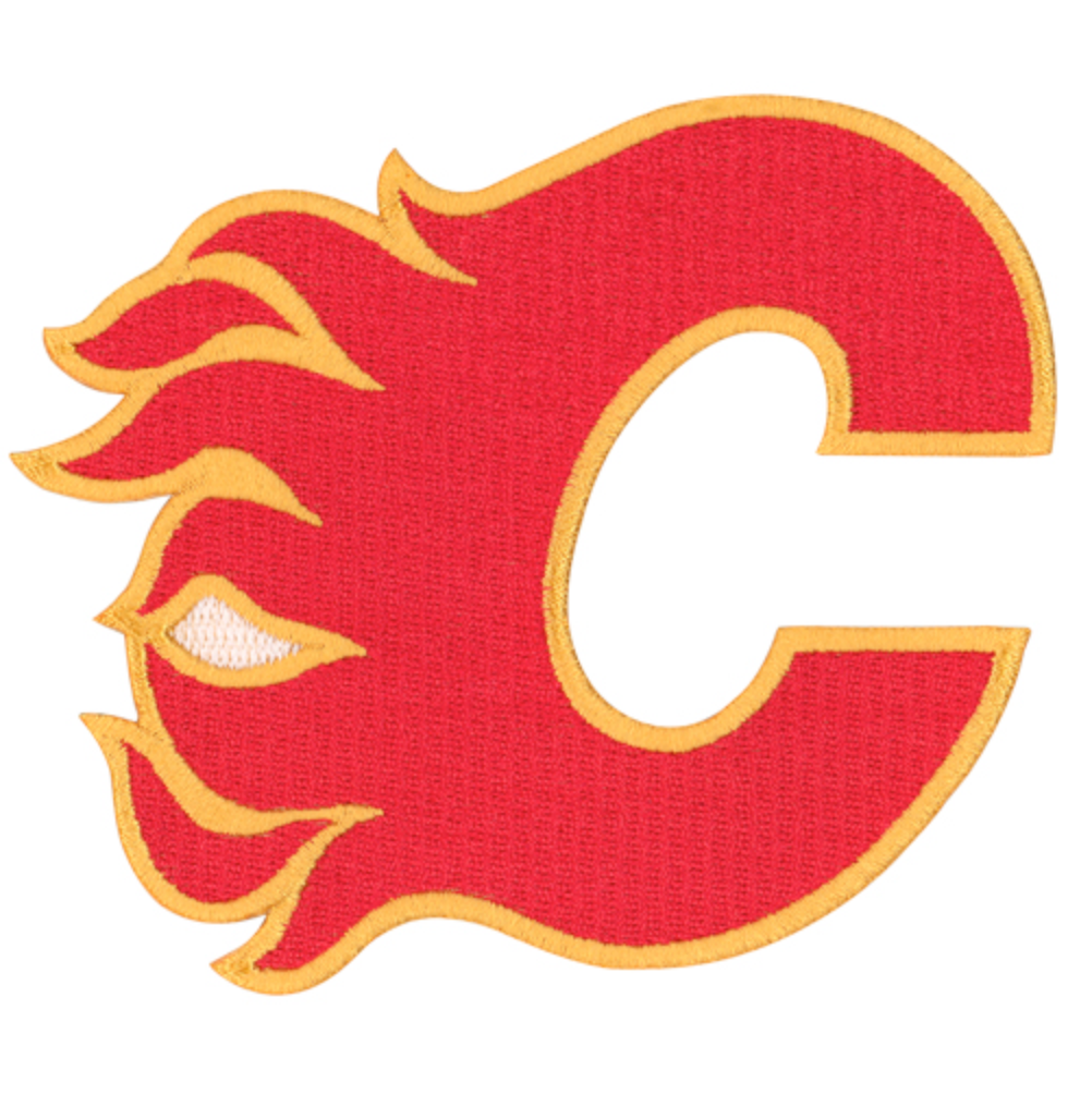 Calgary Flames Primary Logo 4" x 3.25" Patch