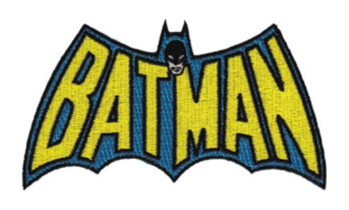 DC Comics Originals Batman Logo 3.5"W x 2"H Patch