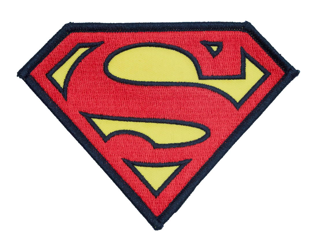 DC Comics Superman Logo 4"W x 3"H Patch