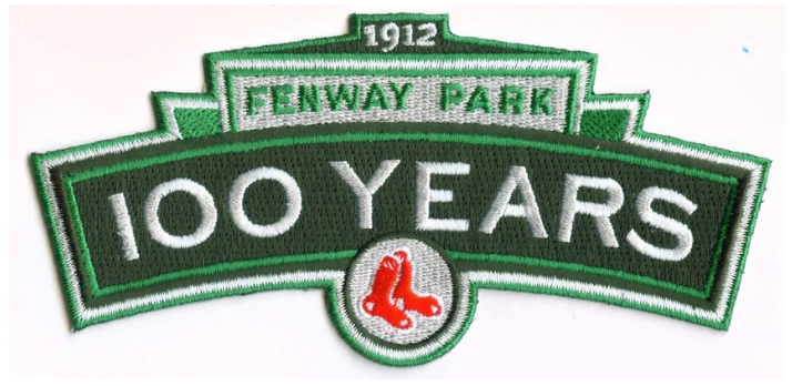 Boston Red Sox "Fenway Park 100 Years" 5.625" x 2.625" Patch
