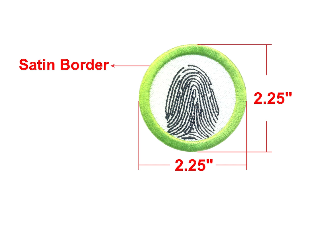 Boy Scouts of America Fingerprinting 2.25" x 2.25" Patch