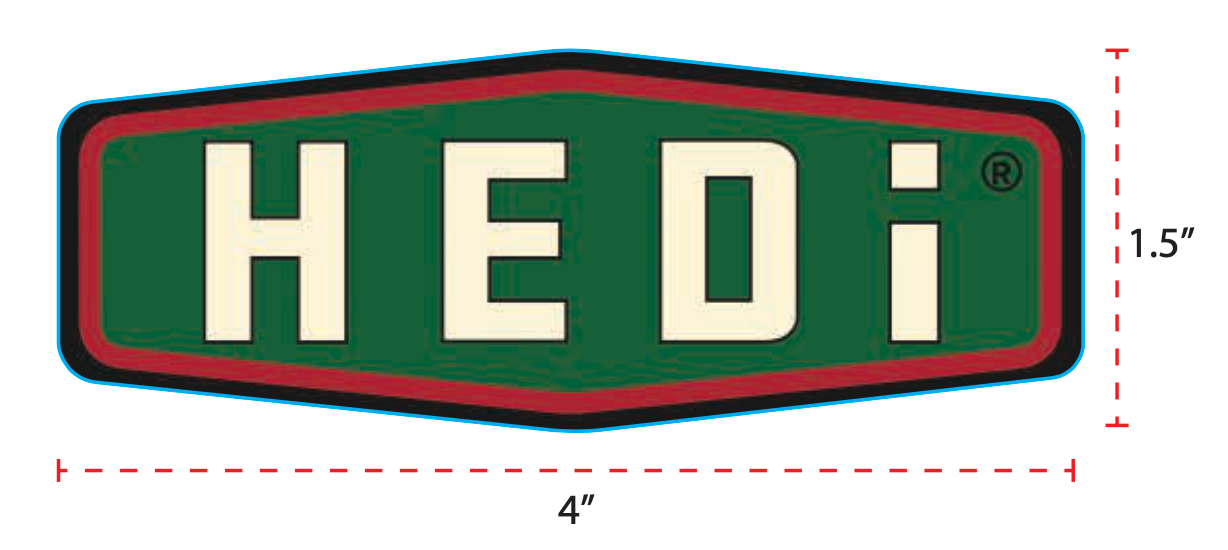HEDi Sticker | Green, Cream, Red