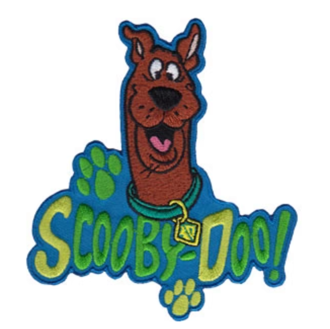 Hanna Barbera Scooby Doo Paw Prints 2.3"x 4" Patch