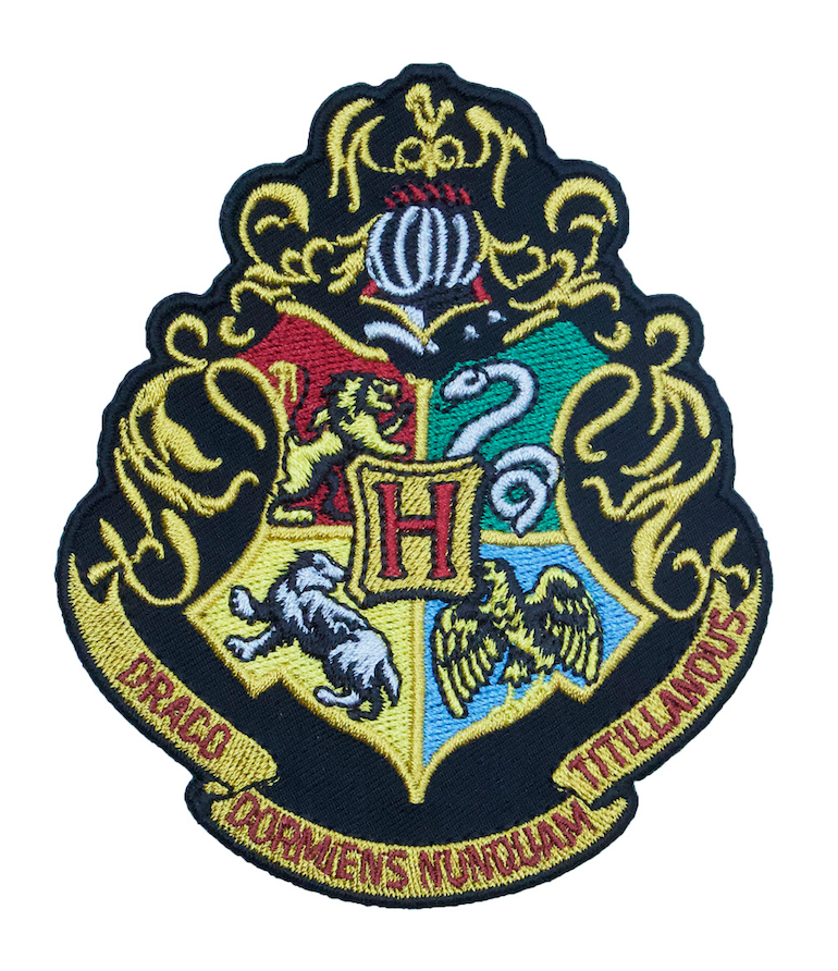 Harry Potter Hogwarts Crest Sublimated Embroidered Patch