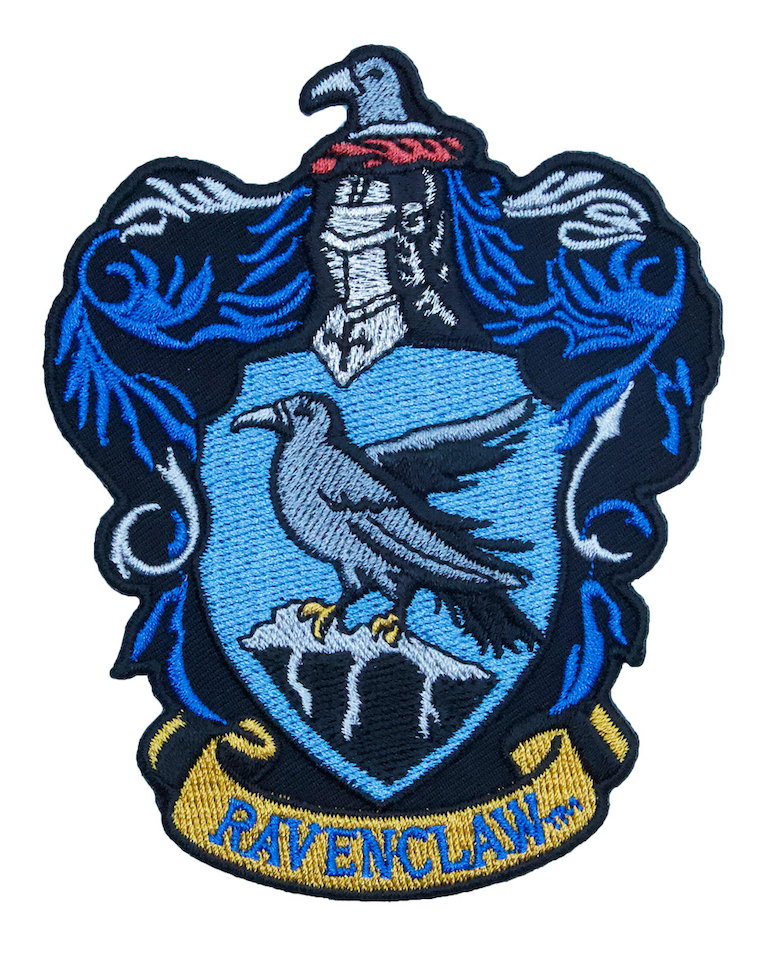 Harry Potter Ravenclaw Crest Embroidered 3" x 3.75" Patch