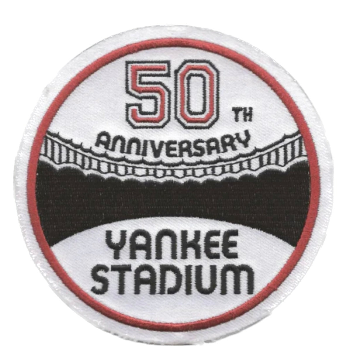 Yankee Stadium 50th Anniversary Emblem iron-on patch, HEDiGEAR