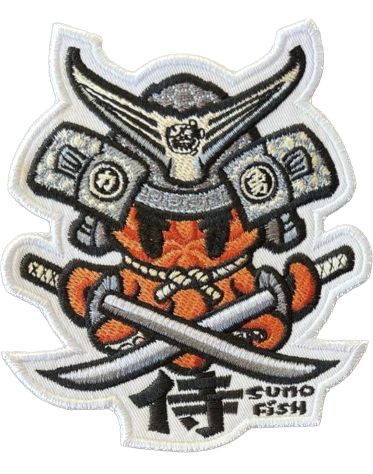Sumofish Tako Samurai 3.75" x 4" Patch