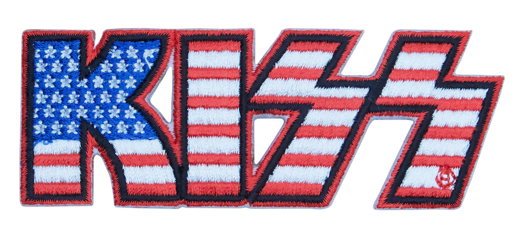 KISS Logo American Flag Patch