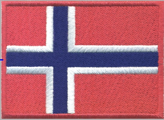 Norway Country Flag Patch