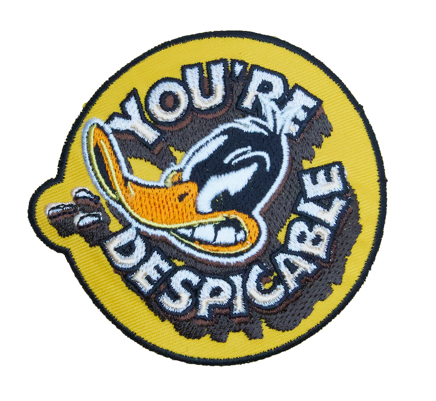 Official Daffy Duck You're Despicable Round Embroidered Patch