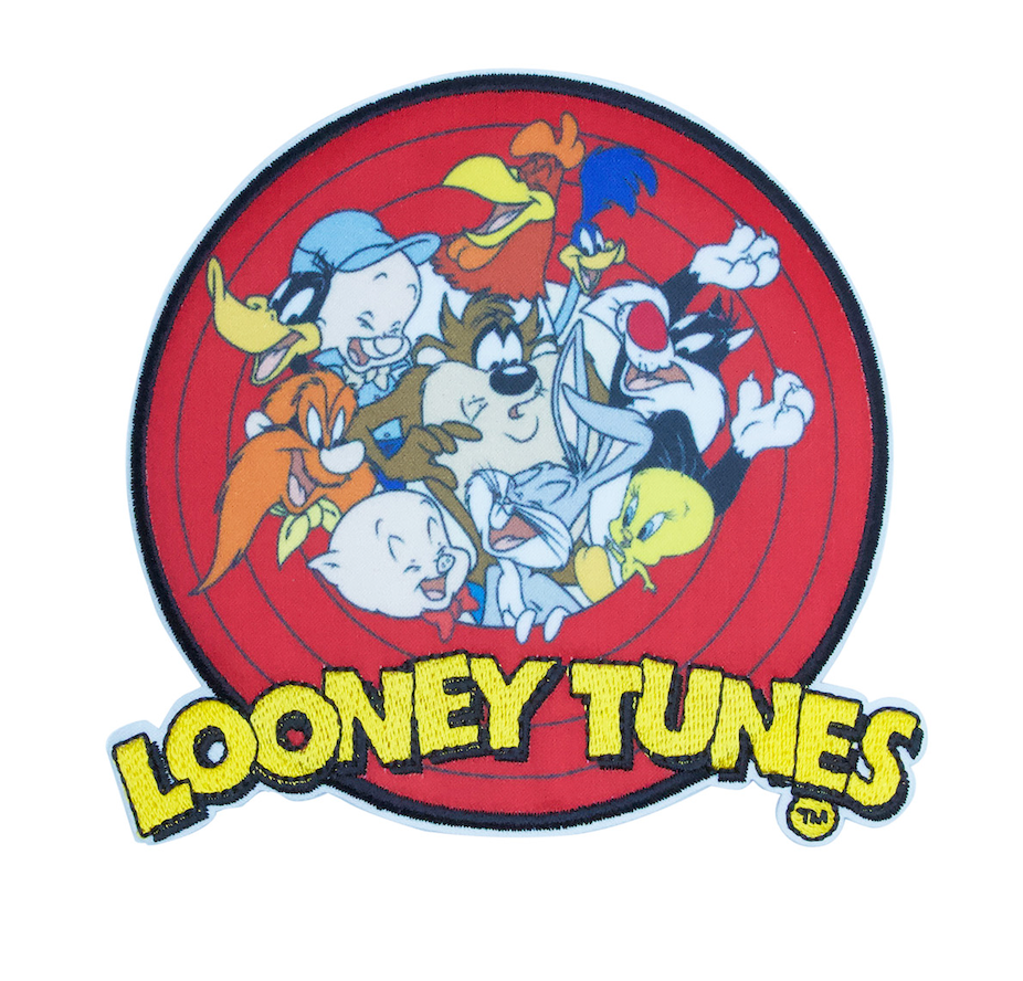 Official Looney Tunes Crew in Red Circle Embroidered Patch
