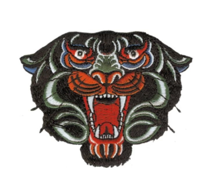 Panther Head 3.5"x 2.8" Patch
