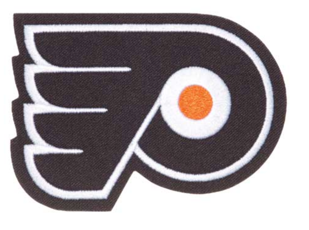 Philadelphia Flyers Primary Logo Iron On 4.5" x 3.5" Patch
