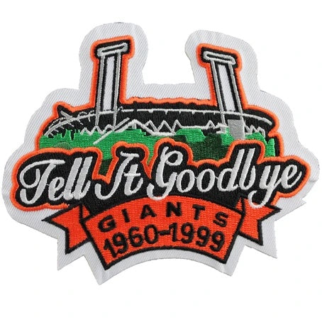 San Francisco Giants "Tell it Goodbye" 1960-1999 4.75" x 3.75" Patch
