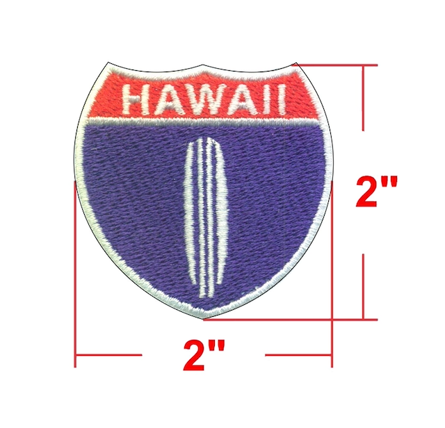Malibu Shirts - Hawaii Highway One Patch 2" x 2"