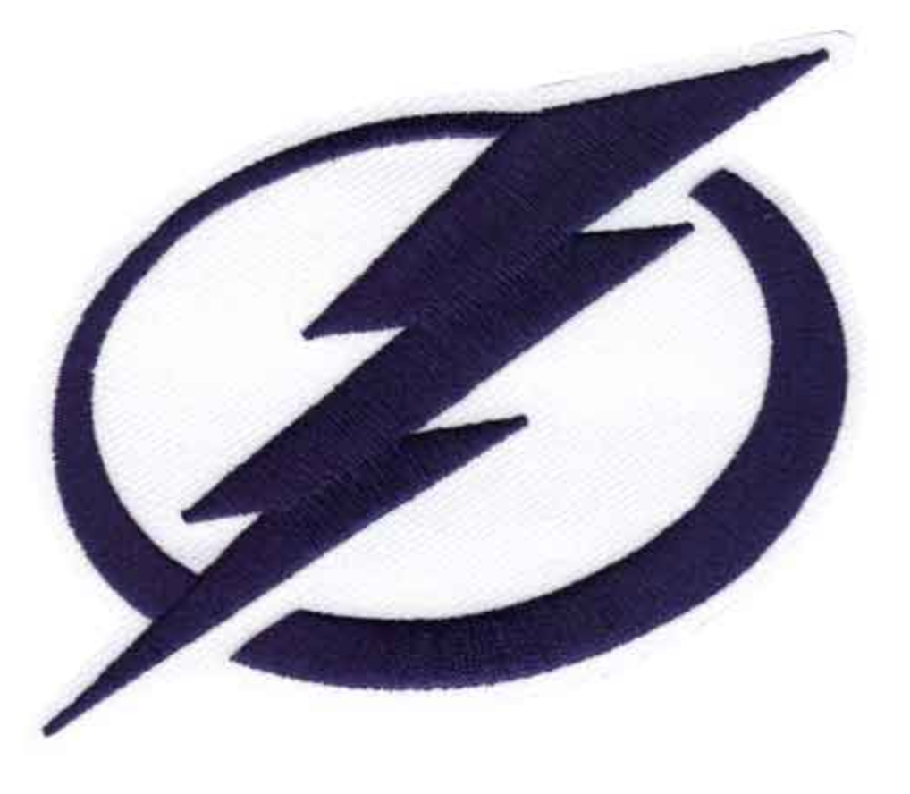 Tampa Bay Lightning Primary Logo 4.25" x 2.75" Patch