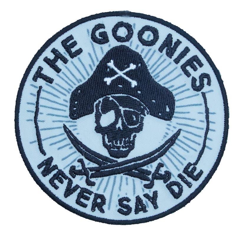 The Goonies "Never Say Die" Round Embroidered Patch