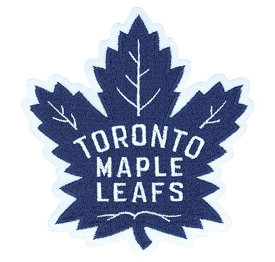 Toronto Maple Leafs Primary Logo Iron On 3.5" x 4" Patch