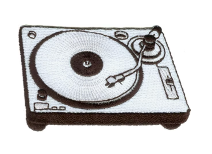 Turntable 3.5"x 2.5" Patch