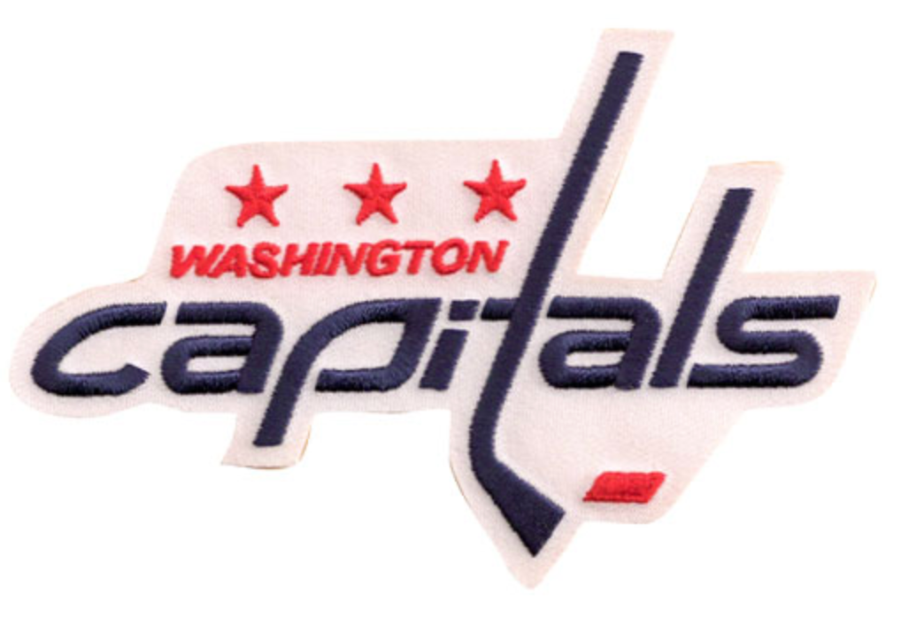 Washington Capitals Primary Logo Iron On 4.75" x 3.25" Patch