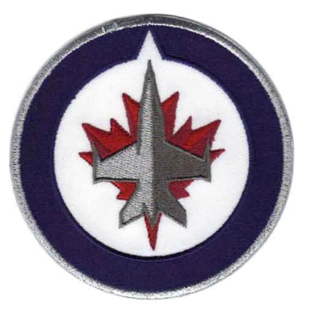 Winnipeg Jets Primary Logo Iron On 3.5" x 3.5" Patch